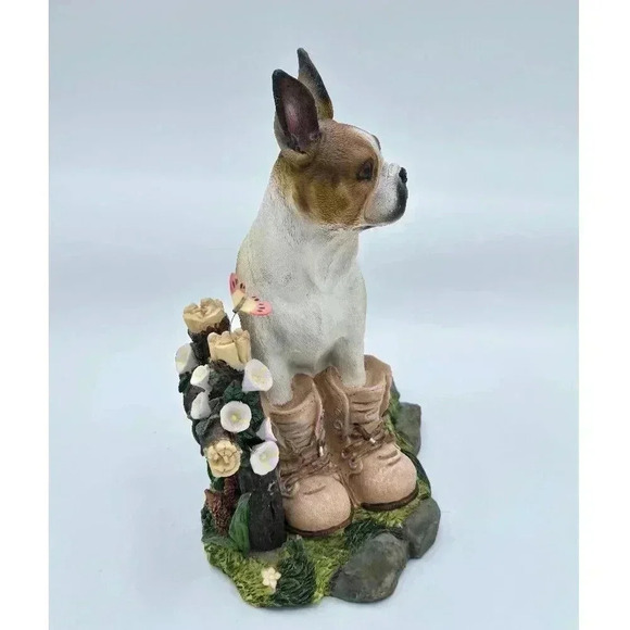 Adorable Ceramic Dog Figurine with Butterfly - Perfect Home Decor - Picture 3 of 8